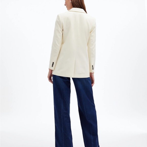 Madewell Womens $238 Tuxedo Blazer Winter White NT118 - Picture 4 of 11